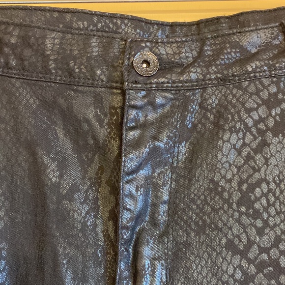 Suko jeans snakeskin print black 16 - Picture 2 of 9